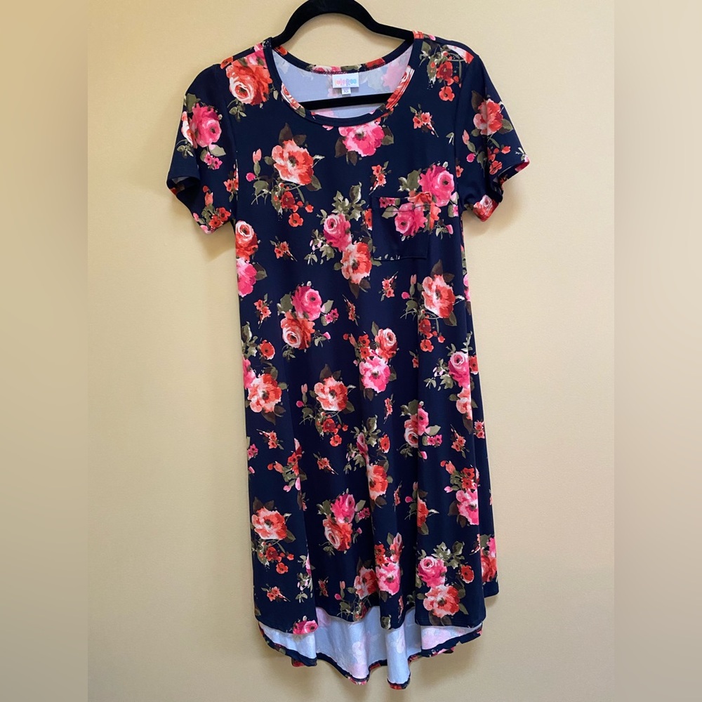 LuLaRoe Short Sleeve Floral Dress, Size XS